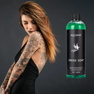 Tattoo Supplier Deep Cleansing Smoothing Tattoo Skin After Care Tattoos Aftercare Green Cream Body Vegan Natural