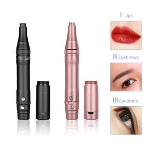 Tattoo Supplies Semi Wireless Digital Rechargeable Microshading Eyebrow Tattoo Pen Lip Microblading Permanent Makeup Machine