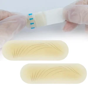 Tattoo Training Transfer Eyebrow Skin Sticker Pre-printed Brow Shape Practice Skin Sheet Tattoo Real Operation Tools