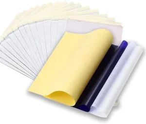 Tattoo Transfer Paper Copier Sheets of Carbon A4 100Pcs/Box Thermal Stencil Paper for Tattoo Supply