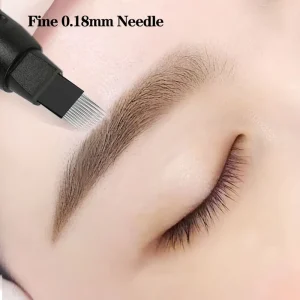 Tattooing Needle Microblading 0.18mm Microblading Blade Flexible U Shaped Disposable Permanent Blades for Eyebrows