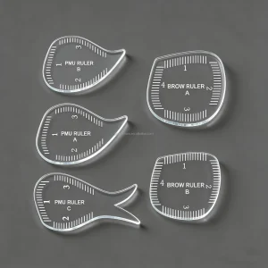 Tear Drop Arch Brow Mapping Tool Shaping Ruler Fast Drawing PMU Eyebrow Hairstroke Eyeliner Ruler EZ Stroke Rulers