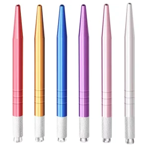 Tebori Microblading Pen Silver Tattoo Handle for Eyebrow Permanent Makeup