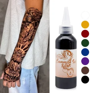 Temporary Airbrush Body Art Painting Inks Set Triple Black Color for Tattoos Machine Kit