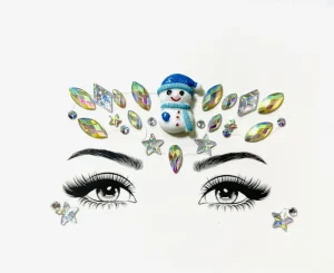 Temporary Christmas Face Jewels Tattoo Sticker