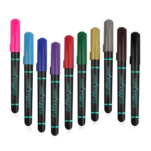 Temporary Color Body Skin Art Pen With DIY Drawing Washable Tattoo Skin Marker Pen