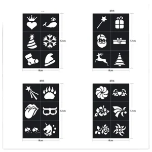 Temporary DIY Airbrush Tattoo and Body Paint Adhesive Stencil