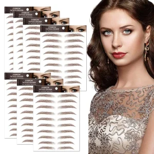 Temporary Eyebrow Tattoo Stickers Waterproof Natural False Eyebrow Stickers