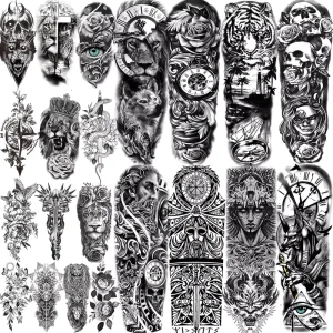 Temporary Fashion Body Art Adults Waterproof Hand Fake Tatoo Sticker for Women Men