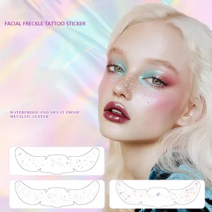 Temporary Faux Freckle Face Freckle Tattoo Sticker Makeup Patches Waterproof Sparkle Freckles