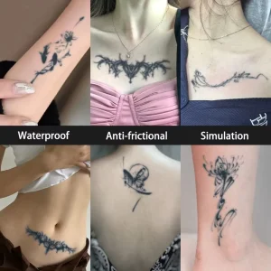 Temporary Semi Permanent Waterproof Sweatproof Herbal Anti-friction Realistic Tattoo Lasting 2 Weeks for Arm Leg