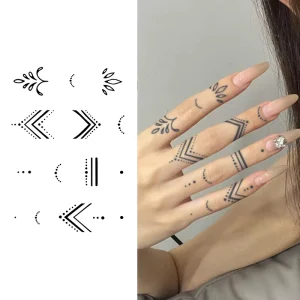 Temporary Tattoo Creative Semi permanent Tattoo Waterproof Lasting 2 Weeks Arm Herbal Tattoo