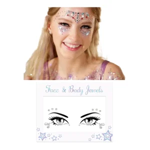 Temporary Tattoo Face Gem Sticker Self Adhesive Crystal Rhinestone Face Jewel Sticker