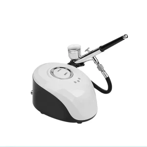 Temporary Tattoo & Nail Art Copper Airbrush Kit with Quiet Compressor Portable Eco Friendly Cake Airbrush System for Body Art
