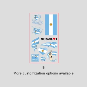 Temporary Tattoo Rainbow Flag Face Decal for Pride Parade Body Art