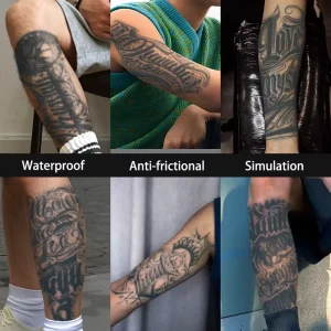 Temporary Tattoo Semi Permanent Tattoo Stickers Letter Arm Waterproof Sweatproof Last for 2 Week Realistic Herbal Anti friction
