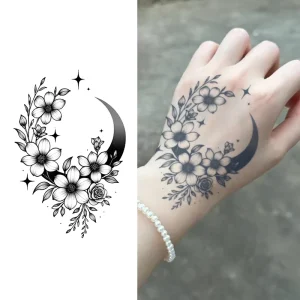 Temporary Tattoo Semi Permanent Tattoo Waterproof Sweatproof Last for 2 Week Realistic Herbal Anti friction Tattoo for Arm Body