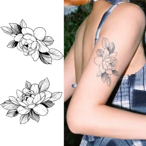 Temporary Tattoo Semi Permanent Tattoo Waterproof Sweatproof Last for 2 Week Realistic Herbal Anti friction Tattoo for Arm Body