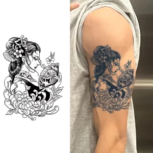 Temporary Tattoo Semi Permanent Tattoo Waterproof Sweatproof Last for 2 Week Realistic Herbal Anti-friction Tattoo for Arm Body