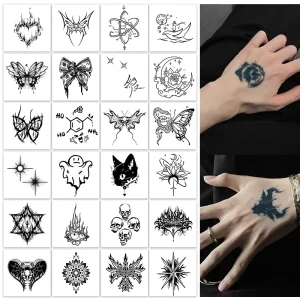 Temporary Tattoo Semi Permanent Tattoo Waterproof Sweatproof Last for 2 Week Realistic Herbal Anti friction Tattoo for Hand Arm