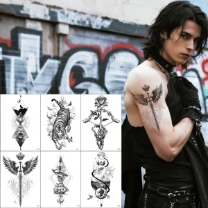 Temporary Tattoo Sleeves – Water Transfer Decals for Full Arm Coverage