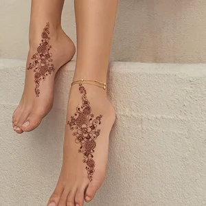 Temporary Tattoo Stickers Waterproof and Sweatproof Lace Pattern Tattoo Stickers Body Art