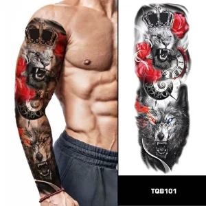 Temporary Tattoos High Quality Tattoo Full Arm Large Fashion Sleeve Tattoo Stickers for Adult
