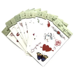 Temporary Tattoos for Women Girls Colorful Flower Butterfly Realistic Long Lasting Fake Tattoo Stickers