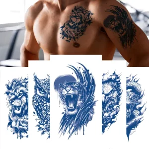 Temporary Waterproof Tattoo Sticker 15 Days Long Lasting Body Art Tattoos Semi Permanent Custom Pattern Tattoo Sticker