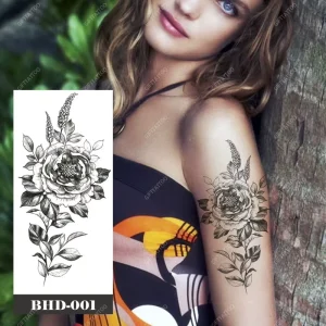 Temporary Waterproof Tattoo Stickers Mix Style Flower Design Body Art Decorative Fashion for Hands