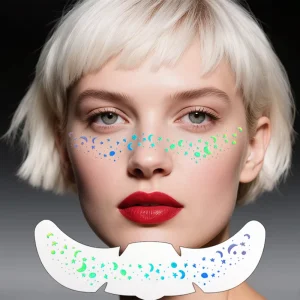 Temporary Waterproof Tattoo Stickers for Face Body Gold Silver Colors Eco Friendly Paper Long Lasting Sexy Indian Design