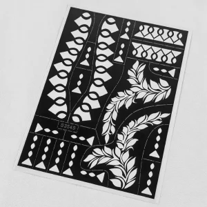 The Adhesive Henna Tattoo Template Hollow Hand painted Indian Style Self adhesive Tattoo Sticker Semi permanent Painted Cream