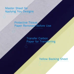 Thick and Sturdy Disposable Tattoo Stencil Transfer Paper No Smudge for Body Art