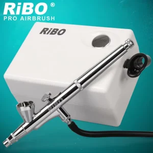 Three Adjustable Pressure Mini Airbrush Makeup Kit Aerograph Air Compressor Set for Make up Body Paint Temporary Tattoos Nail Ar