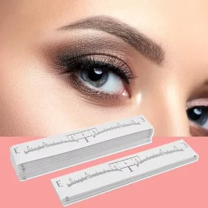 Three Kinds of Brow Shapes Microblading Ruler Sticker Training Tattoo Measuring Eyebrow Design Tool