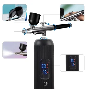 Three-Speed Portable Electric Airbrush Beauty Pen Gradient Spray Paint Coloring Tattoo Manicure Ombre Sprayer Tool