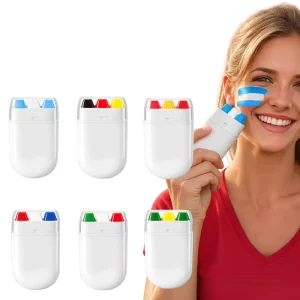 Three color Face Painting Stick Series Bright Color Clean Easy to Unload Daily Refreshing Customizable Face Paint