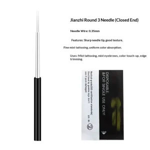 Three prong and Five prong Embroidery Needles for Eyebrow Tattooing and Shading Disposable and Sterile