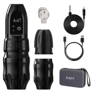 Titan 2400mAh Powerful Motor 4.0mm Stroke Professional Body Art Digital Wireless Rotary Tattoo Pen Machine with Extra Grip