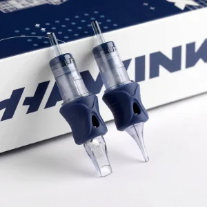 Top Quality Tattoo Needle with Finger Ledge Eo Gas Sterilized Transparent Blue Tattoo Needle Safe Membrane System