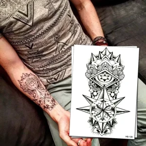Top Sale Cool New Tattoo Designs Men Half Sleeve Fake Sticker Tattoos Temporary in Bulk With High Quality