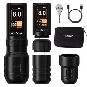 Torden Max 2400mAh Brushless Motor 4.0mm Stroke Wireless Tattoo Pen Machine with Double Battery for Body