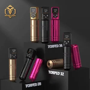 Torped Brushless Motor 2.5 3.0 3.5 4.0 4.5 5.0 5.5mm Stroke Professional Rotary Tattoo Pen Machine with Tattoo Power