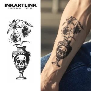 Tough American Classic Semi Permanent Tattoo Stickers Dragon and Tiger Animal Designs Suitable for Arm Application