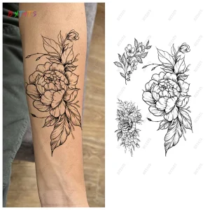 Traditional Arm Tattoo Full Color Body Tattoo Sticker Waterproof Long Lasting