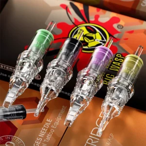 Transparent Tattoo Cartridge Needles 20PCS BOX 316L Stainless Steel EO Sterilized Anti Backflow Disposable Tattoo Needles