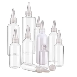 Travel Trial Size Sets PET Precision Tip Squeeze Bottle 5ml To 100ml Leak Proof Mini Sample Cosmetic Dropper Bottle Pack