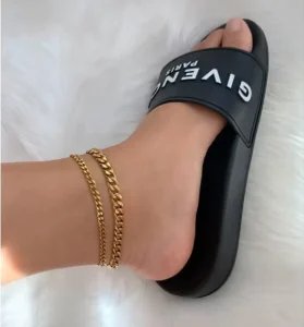 Trendy Summer Jewelry Anklet Sets Stainless Steel 18 K Gold Plated Snake Cuban Figaro Mariner Chain Anklets for Women Gold