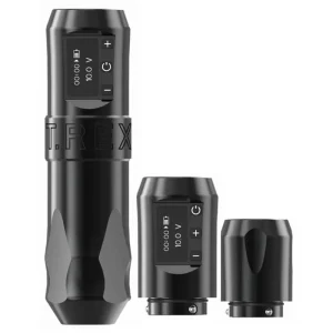 Trex 4mm Stroke Professional Powerful Coreless Motor Wireless Tattoo Machine with Double Battery for Artists Body Art