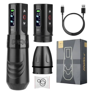 Trex Max LED Display Powerful Coreless Motor Wireless Rotary Tattoo Machine Pen with Dual Battery for Artists Body Art